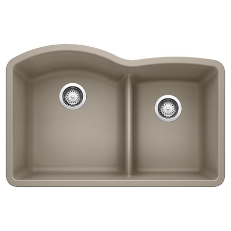 Blanco Diamond 1-3/4 Low Divide, Truffle 441596