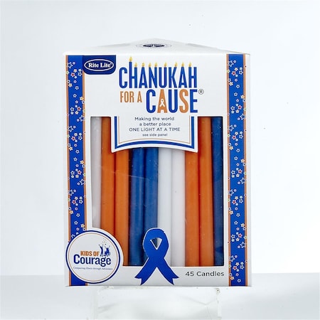 Rite Lite Chanukah for A Cause Candles for Kids of Courage, 45 per Box C-10-KIDS