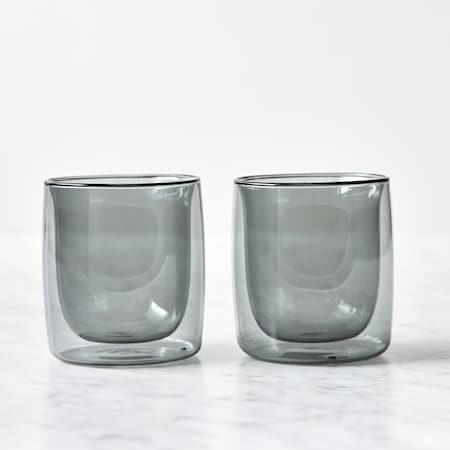 Zwilling Sorrento 2-pc Double-Wall Tumbler Glass Setand, Smoke Grey 1022194