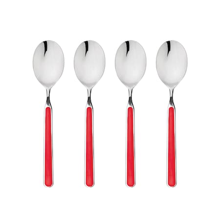 Mepra Fantasia American Coffee Spoon Set - 4 Pcs. - Red 10S744426