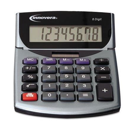 Innovera Portable Minidesk Calculator, 8-Digit LCD IN30895