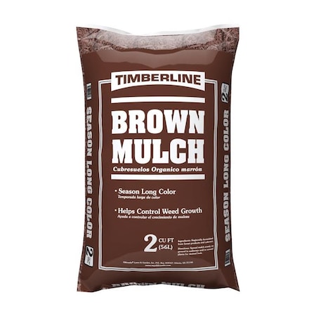 Timberline Brown Shredded Mulch 2 cu ft 155000061