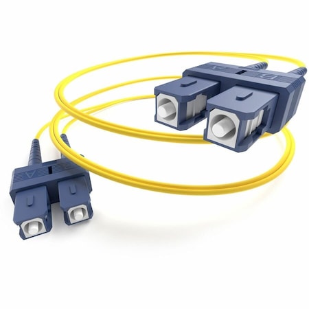 Unc Group Fiber Optic Patch Cable, Sc-Sc, 9 125 Singlemode Duplex, Yellow, 15M FJ9SCSC-15M