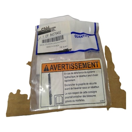 Cnh DECAL, CNH OEM 84376492 84376492