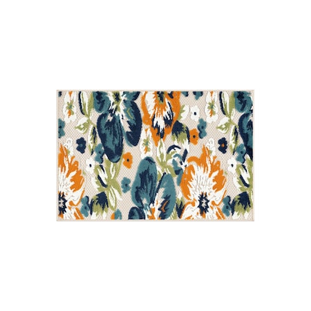 World Rug Gallery Geometric Bohemian Indoor/Outdoor Area Rug 2 ft 7 in x 4 ft Multi 5566MULTI27X4