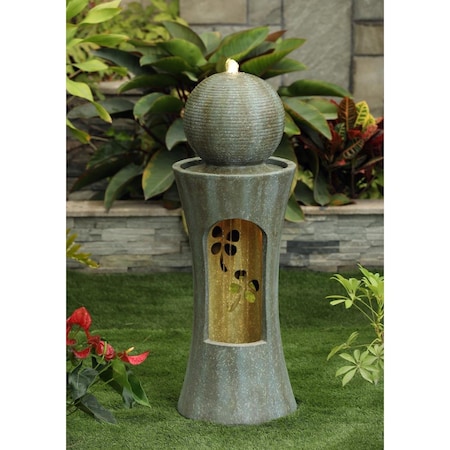 Vaser Designs Ball Fountain with LED Light VA3012195