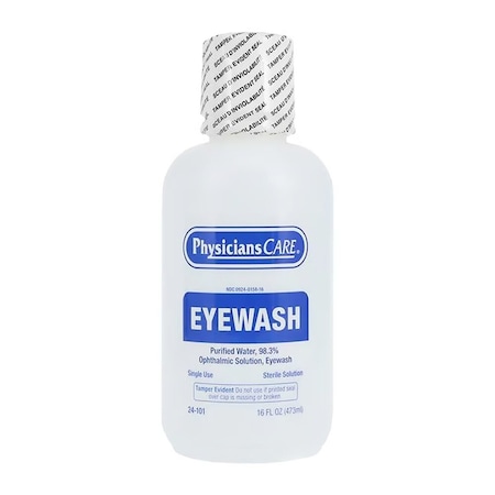 Pacc-Kit Safety Equipment Saline Eye Wash Solution Bottle 16oz 6927472