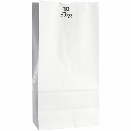 Zoro Select Grocery Bag Flat Bottom 10 lb White, Pk500 51030