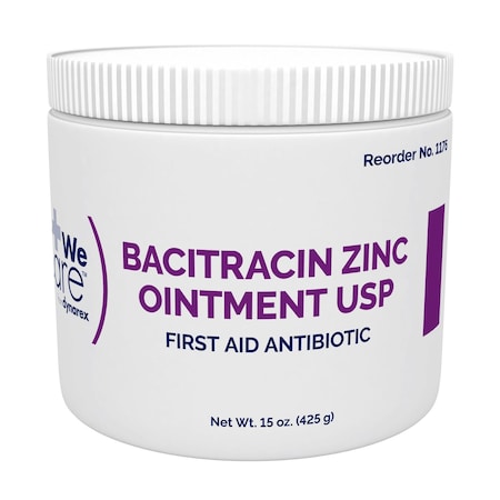 Dynarex Bacitracin Zinc Ointment, 15 oz Jar, 72PK 1176