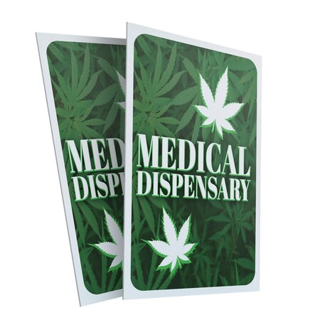 Signmission Medical Dispensary, Plastic Signs Only 24 Inch x 36 Inch, Corrugated Plastic, 2PK CSB-2436-2PACK-30402