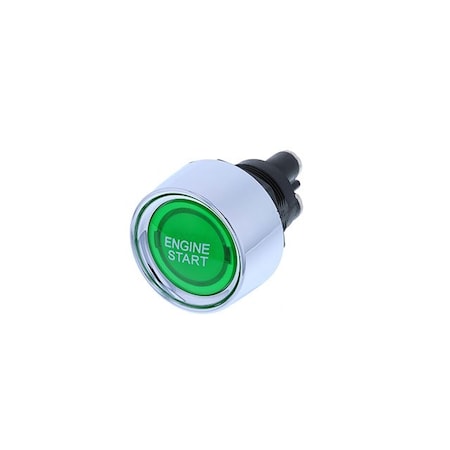 Switch Components Engine Starter, 3P SPST OFF-ON, Green LED w/ print SA-1B-DC-3-GL-P