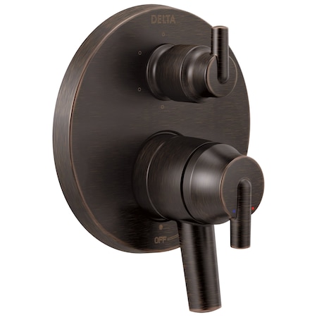 Delta Trinsic Contemporary Two Handle Monitor 17 Series Valve Trim w/ 6-Setting Integrated Diverter T27959-RB
