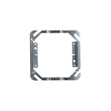 Abb 4 in Square Box Cover, 3/4 in Raised for Two Devices, 10PK 52 C 52 3/4