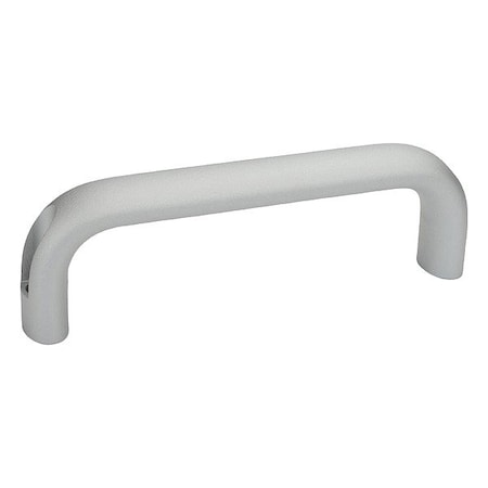 J.W. Winco Pull Handle, Silver, Aluminum, 3 7/16 in L 565.1-20-100-EL
