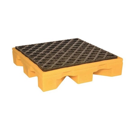 Ultratech Spill Deck, 44 gal Spill Capacity, 4 Drums, 6,000 lb Load Capacity, Polyethylene 1072