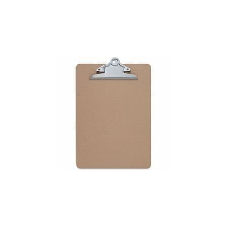 Universal Hardboard Clipboard, 1" Capacity, 8 1/2 x 11, Brown, 3PK UNV40304VP