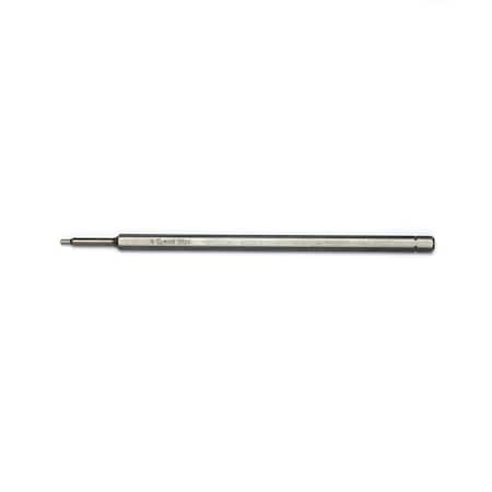 Genius Tools 1/4in Hex Shank, 2mm Hex Screwdriver Bit 160mmL 2722