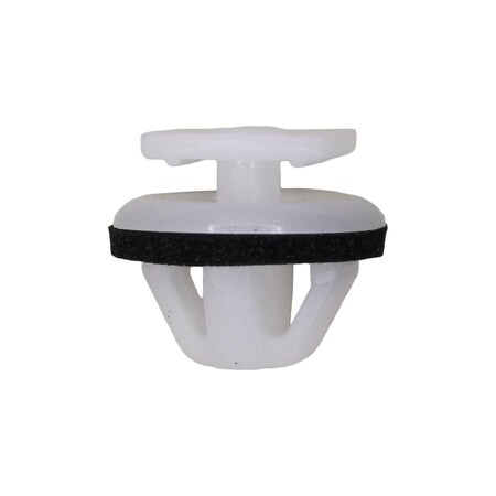 Auveco Moulding Clip with Sealer, White Nylon, 10PK 21683