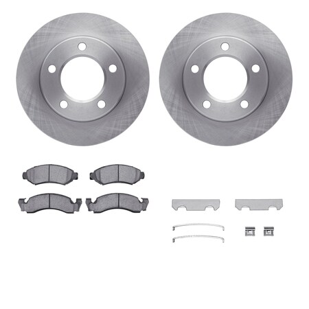 Dynamic Friction Co DFC Brake Rotor- Heavy Duty Brake Pad includes Hardware 6412-42055