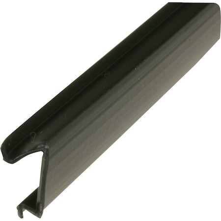 Prime-Line Make-2-Fit 9/16''x72'' Black Snap-In Rigid Vinyl Glass Spline P7813