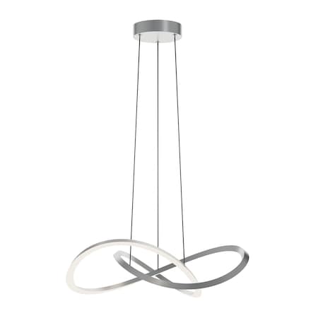 Afx Celeste 24in LED Pendant Light, Satin Nickel CLSP24LAJUDSN