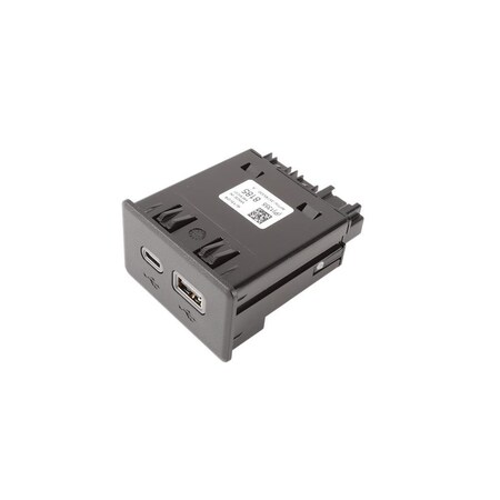 Acdelco RECEPTACLE ASM-USB 2 PORT (W/ REM) *JET BLACK, USB Port, 13558185