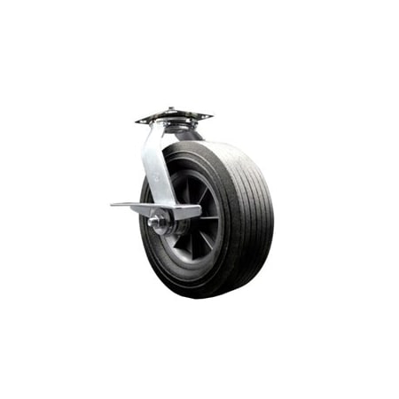 Service Caster Greenlee Swivel Caster with Brake - MA6065 GMX Cart Caster Replacement- SCC GRE-SCC-100S1030-SNB-SLB