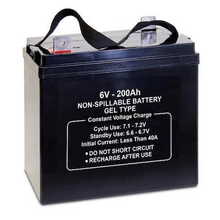 Zoro Select SLA, 6V, 200Ah, GEL (golf cart), L5 47044