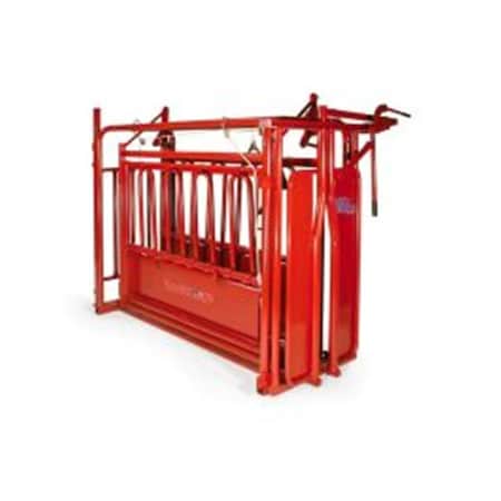 Tarter Cattlemaster Series 3 Chute WithManual Catch Headgate, Red CCM