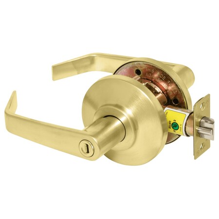 Best Grade 2 Privacy Cylindrical Lock, 15 Lever, Non-Keyed, Satin Brass Finish, Non-handed 7KC30L15DS3606