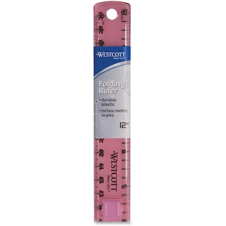 Westcott Rulers, 12" Folding Ruler 15390