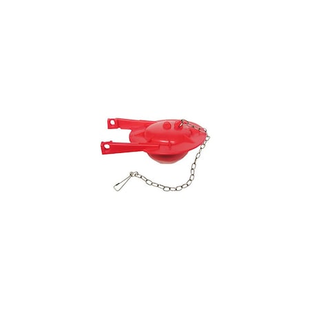 Larsen Supply Co. Toto-Style Toilet Flapper, Red, 3-In. 88846