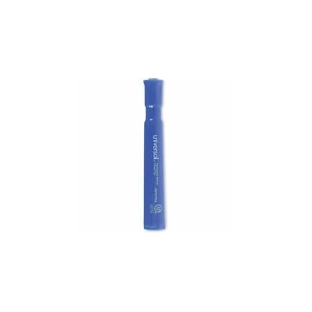 Universal Chisel Tip Permanent Marker, Broad, Blue, 12PK UNV07053