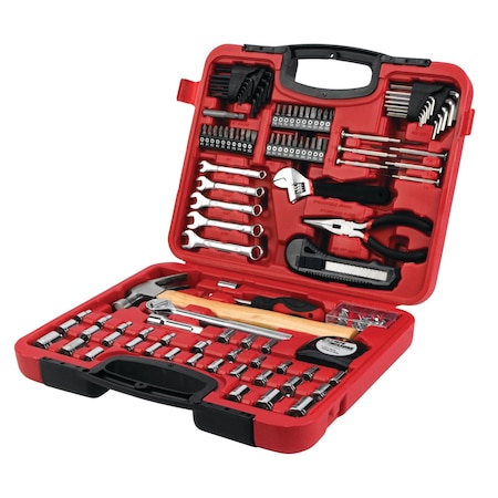 Performance Tool 107 pc. Home & Auto Tool Set, Ratchet, SAE/Metric Sockets, Case W1532