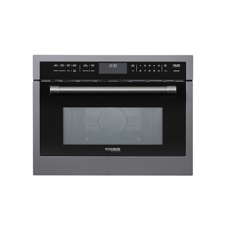 Koolmore Reserve 24 in. Built-in Convection Microwave Oven with Speed and Sensor Cooking, 1.6 cu. Ft KM-CWO24-BSS