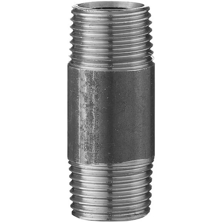 Ironwerks Designs 3/4" x 12" Decorative Black Iron Pipe Nipple, 10PK BLK-3/4x12-10