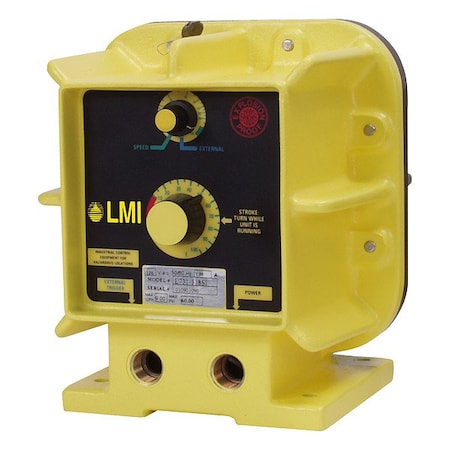 Lmi Pumps Chemical Metering Pump, 20 gpd, PP Head E741-35P