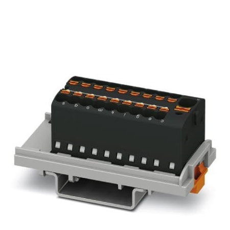 Phoenix Contact PTFIX 4/18X1 5-NS35 BK Distribution 1047460