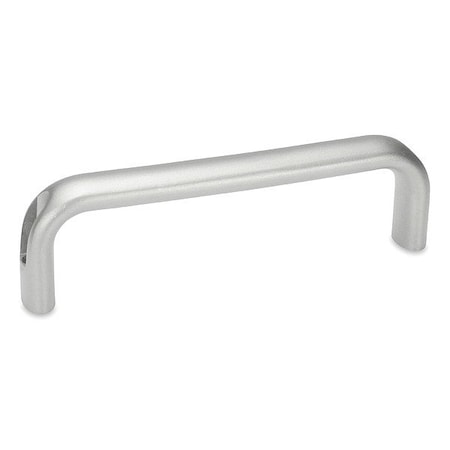 J.W. Winco Pull Handle, Silver, Stainless Steel 565.5-20-5.4-128-B-GS