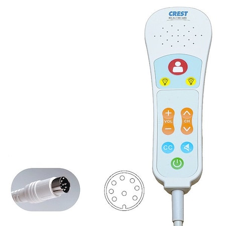 Crest Healthcare Pillow Speaker, 8 ft Cable L EN0401EEAEA014AE1