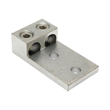 Burndy Mechanical Lug, 2 Conductor, 1/2 in Stud, Aluminum K2A40U2N