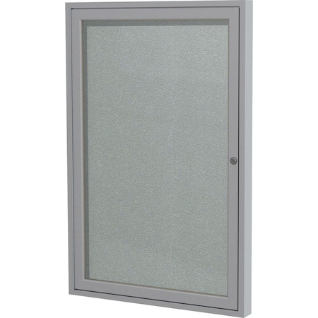 Ghent Enclosed Vinyl Bulletin Board 36x24", Satin PA13624VX-193