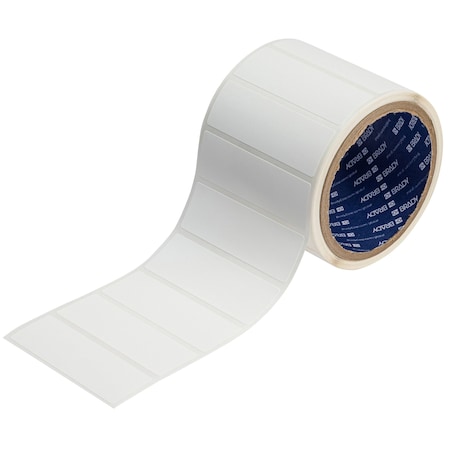 Brady Pre-Cut Label Stock Roll, White, Matte J40-55-2618