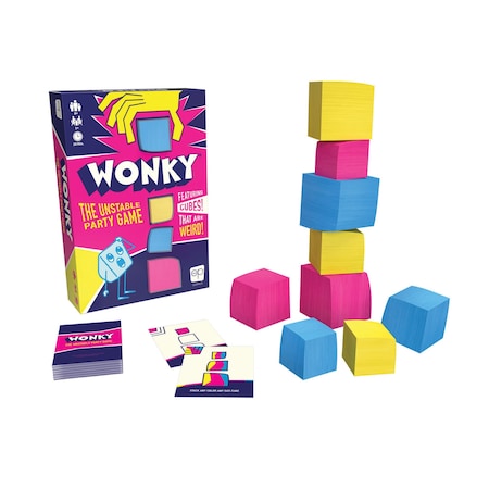 Usaopoly Wonky: The Crazy Cubes Card Game WK107000