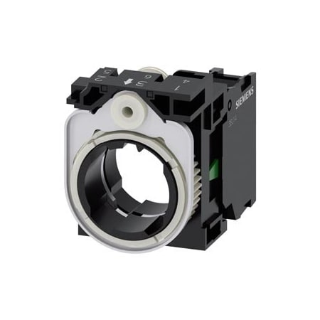 Siemens holder, 3-way, plastic, 1 NO, screw terminal 3SU1500-1AA10-1BA0