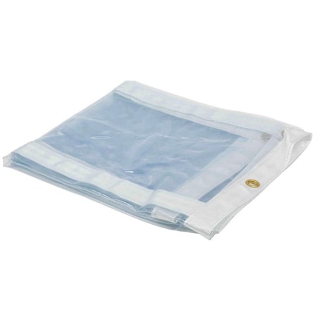 Mytee Products 8ft x 20ft Heavy Duty Clear PVC Vinyl Tarp with Grommets CVT8-20