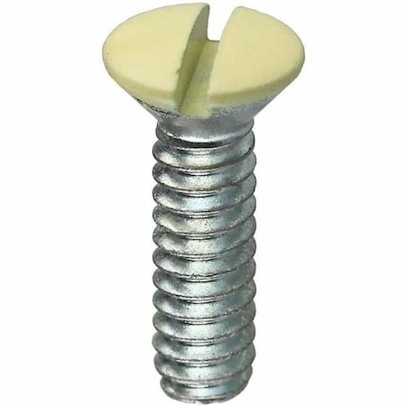Dottie #6-32 x 5/16 in Slotted Oval Machine Screw, Zinc Plated Carbon Steel, 100 PK 413ALD