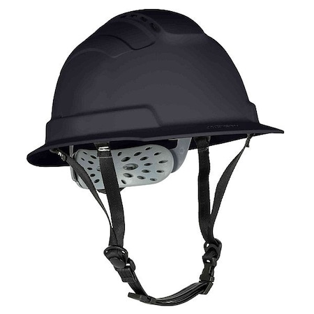 Jackson Safety Hard Hat, Full Brim, BLOCKHEAD2, Black 22524