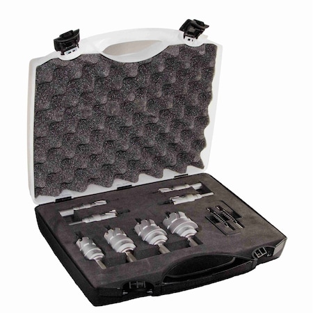 Drill America 8 Piece Carbide Tipped Hole Cutter Set with 1" Depth of Cut CTH5000