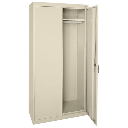 Sandusky Lee Medium Duty Welded Steel Wardrobe Cabinet, 36x24x72, Putty CAW1362472-07